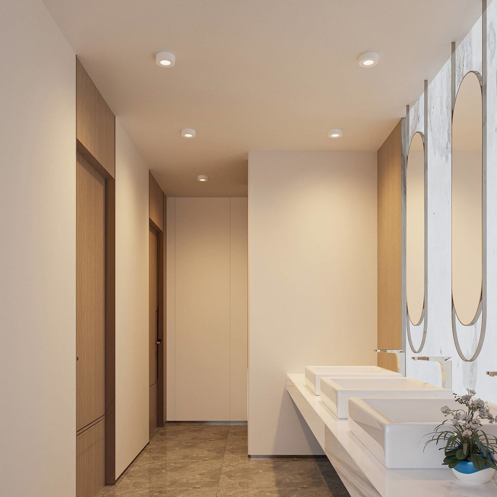 LED Deckenleuchte aus Aluminium, weiß - Maisons Du Monde