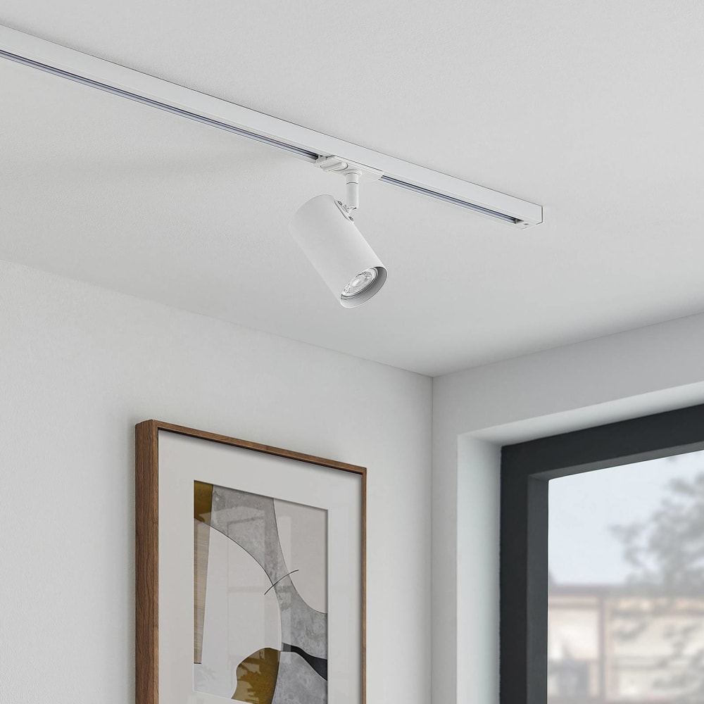 Stromschienenleuchte aus Metall, weiß - Maisons Du Monde