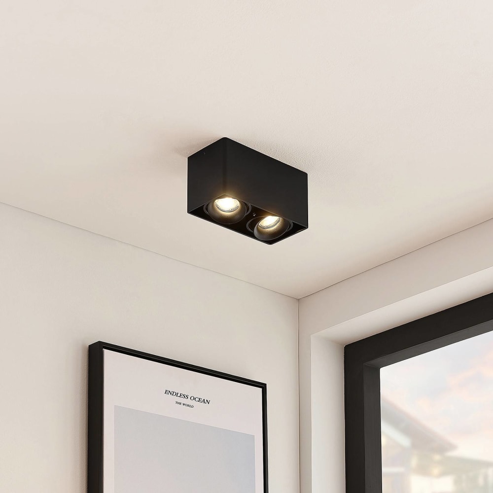 Deckenlampe aus Aluminium, schwarz - Maisons Du Monde