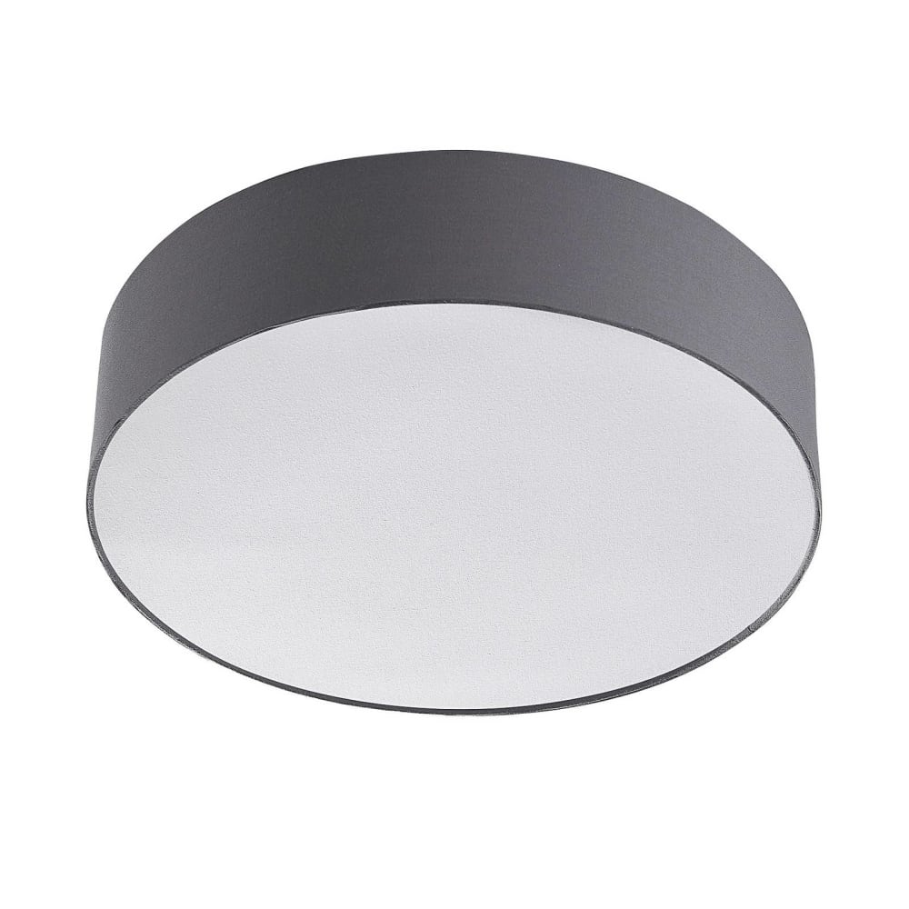 Lindby Deckenlampe aus Textil, grau style modern - Stoff