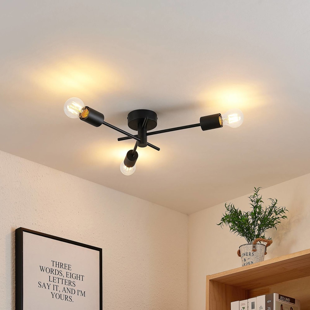 Deckenlampe aus Metall, schwarz - Maisons Du Monde