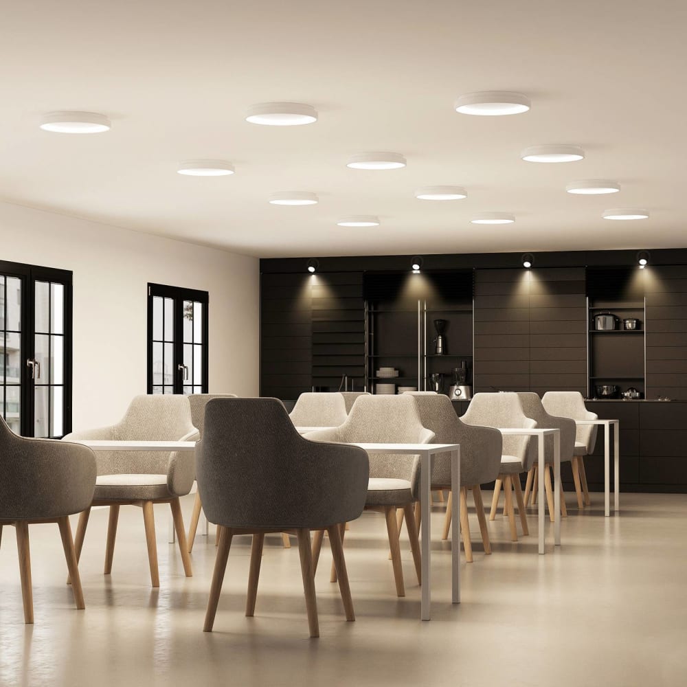 LED Deckenleuchte aus Metall, weiß - Maisons Du Monde