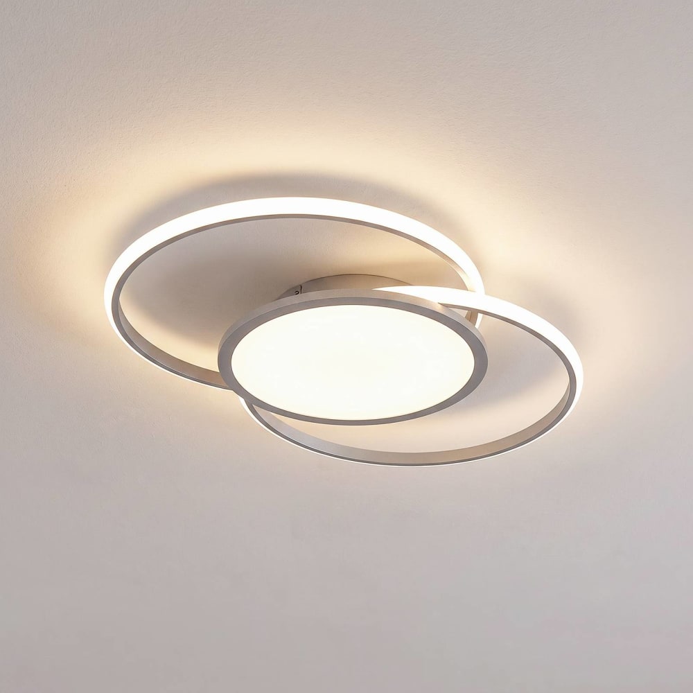 LED Deckenleuchte aus Metall, grau - Maisons Du Monde