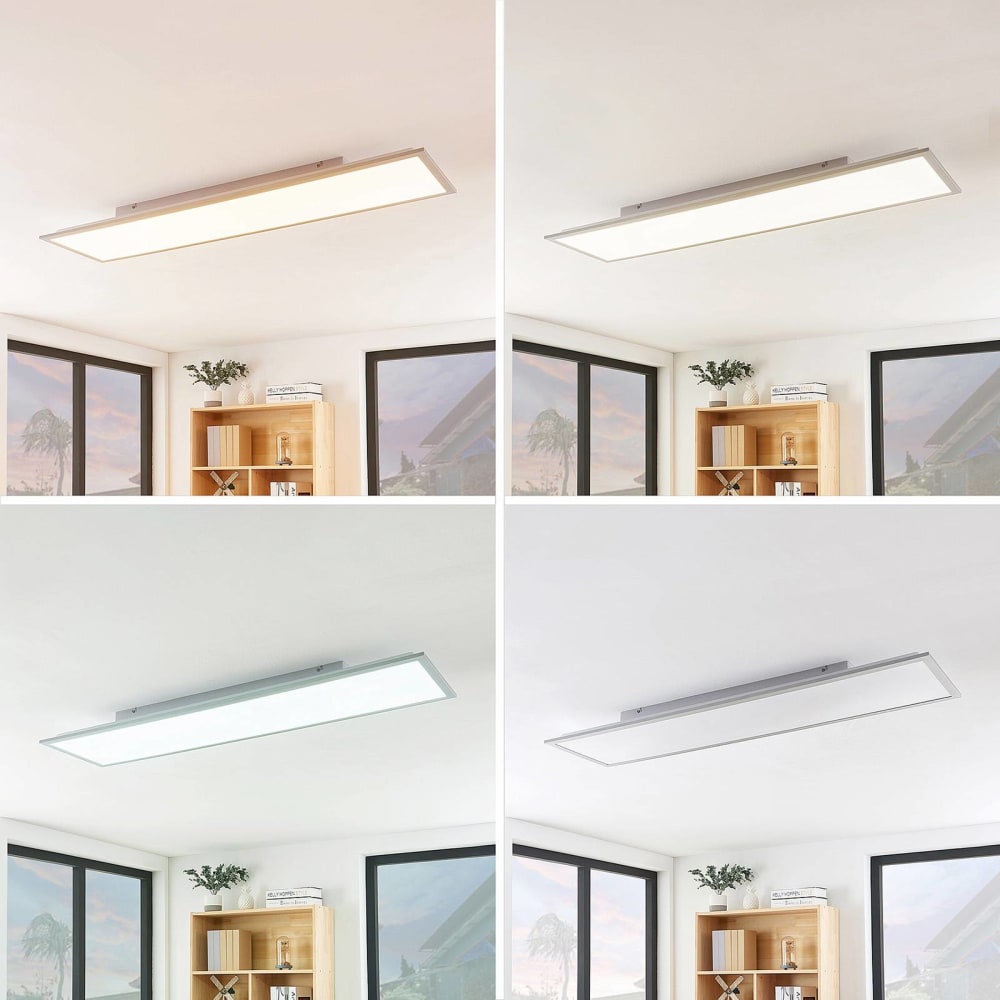 LED Panel aus Kunststoff, weiß - Maisons Du Monde