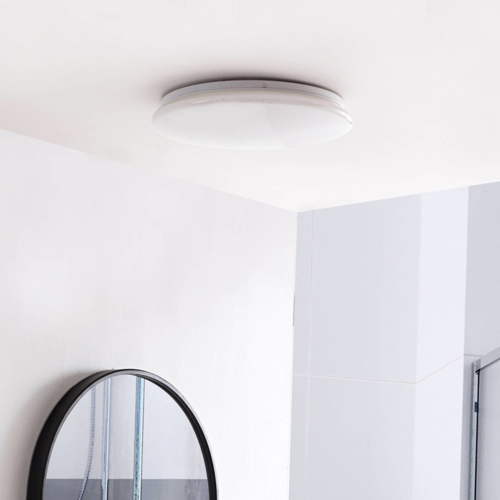 Lindby LED Deckenleuchte aus Metall, weiß - Metall
