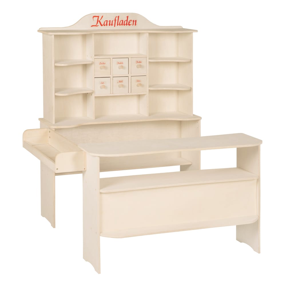 roba Kaufladen, 6 Schubladen, Seitentheke, & Zubehör, Holz natur BRAUN SPANPLATTE Kinder