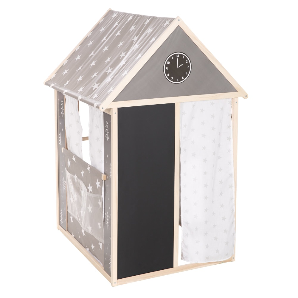 Spielhaus, Kasperletheater, Tafel, Post/Bank/Kiosk, Grau -
