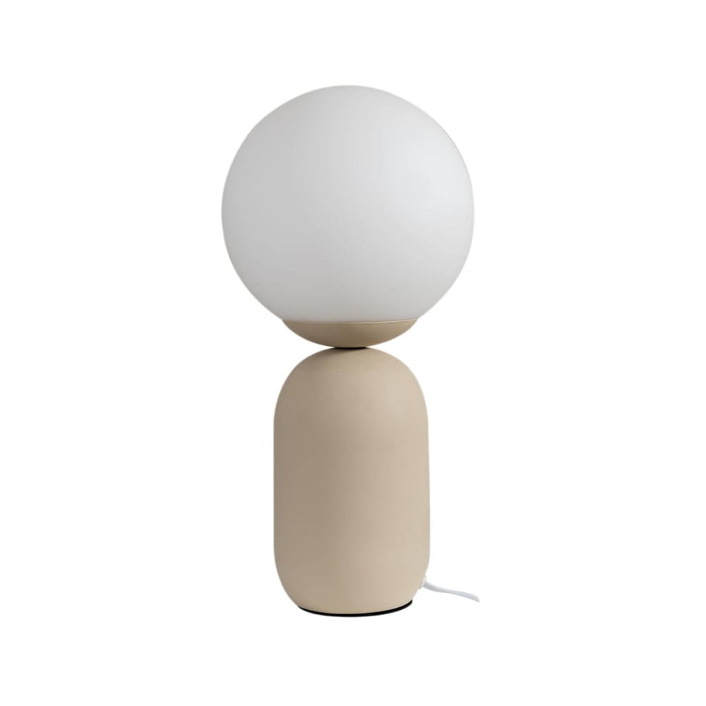 Lindby Tischlampe aus Glas, weiß style modern - Glas