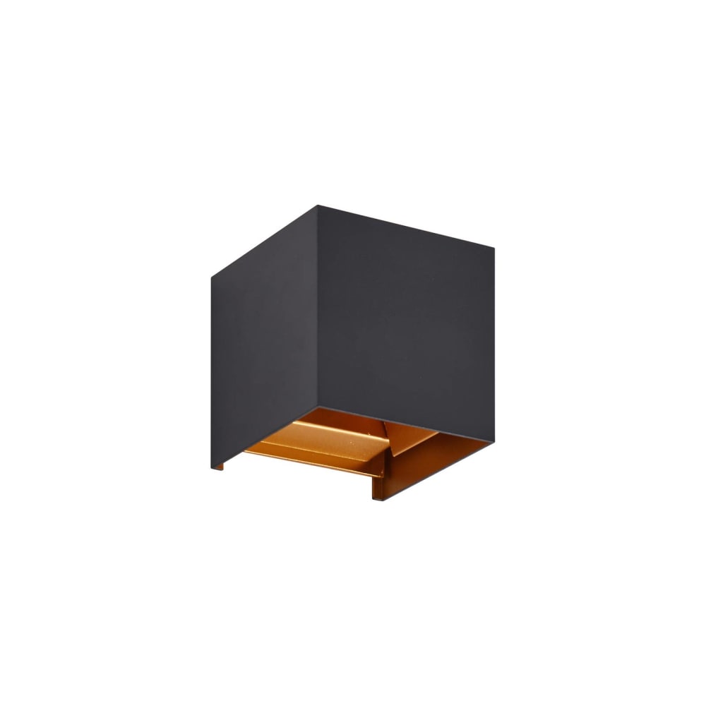 Lindby LED Außenwandleuchte aus Metall, schwarz style modern - Metall