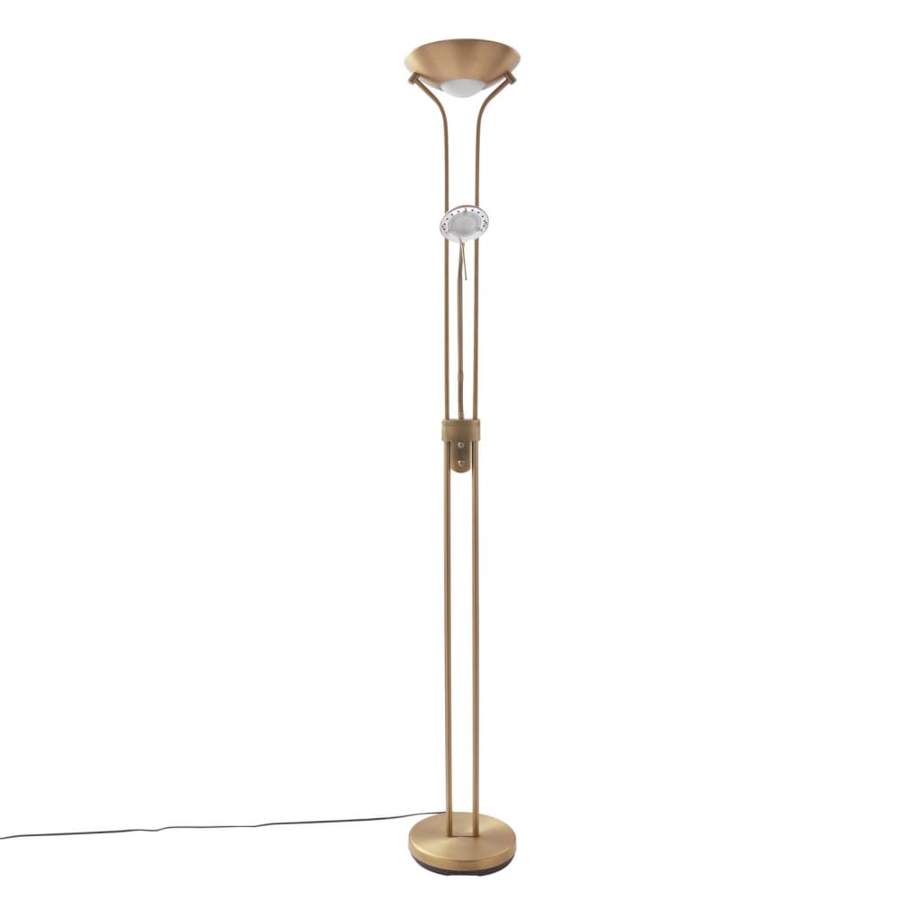 Lindby Stehlampe aus Metall, bronze style modern Braun Metall