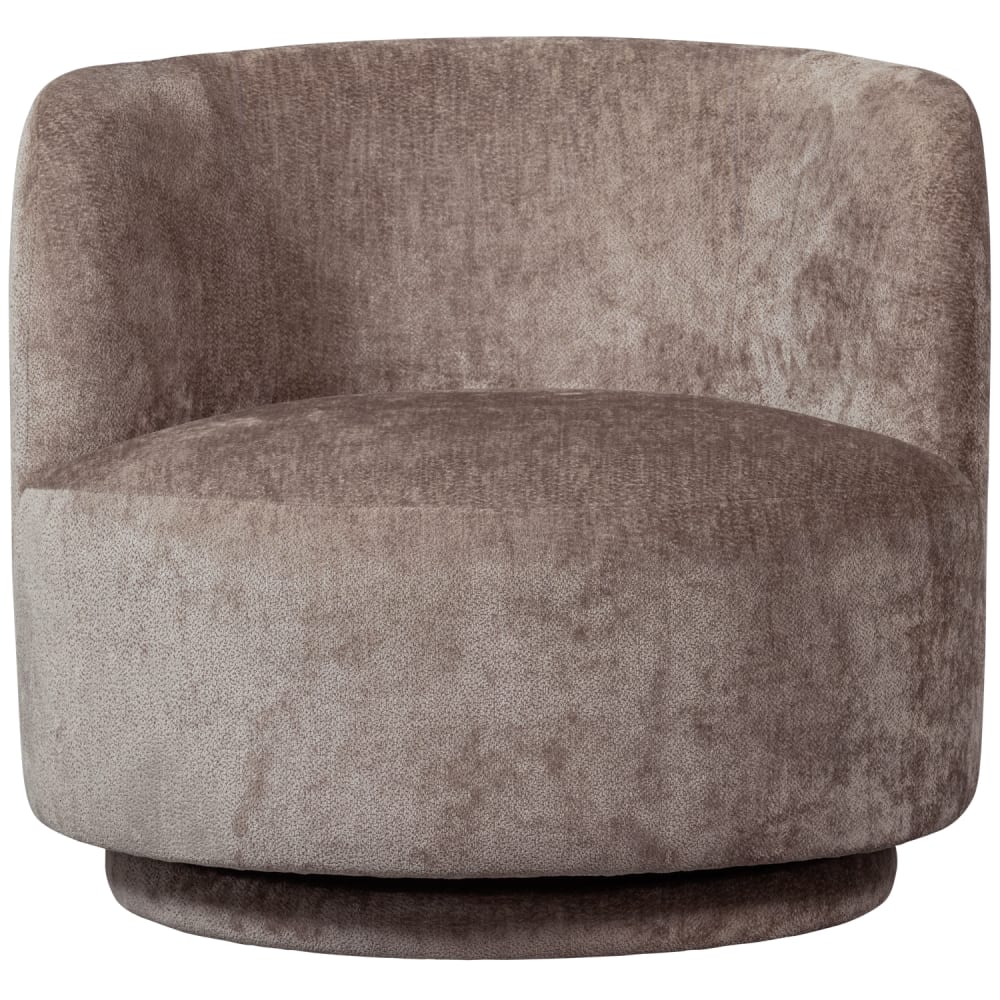 Fauteuil en tissu chenille taupe Fauteuil en tissu chenille taupe