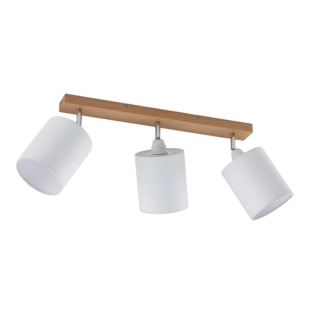 Lindby Strahler aus Holz, Holz hell, weiß style modern Braun Holz
