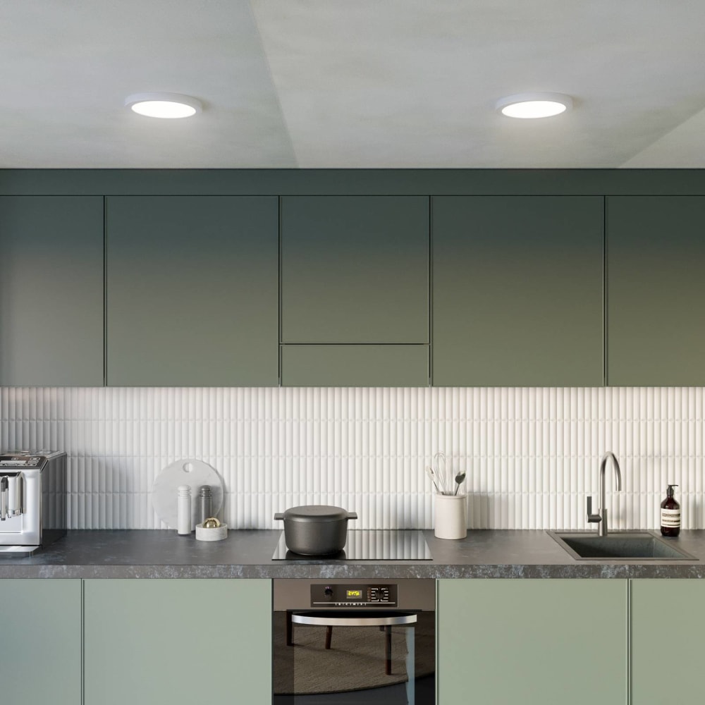 LED Deckenleuchte aus Aluminium, weiß - Maisons Du Monde