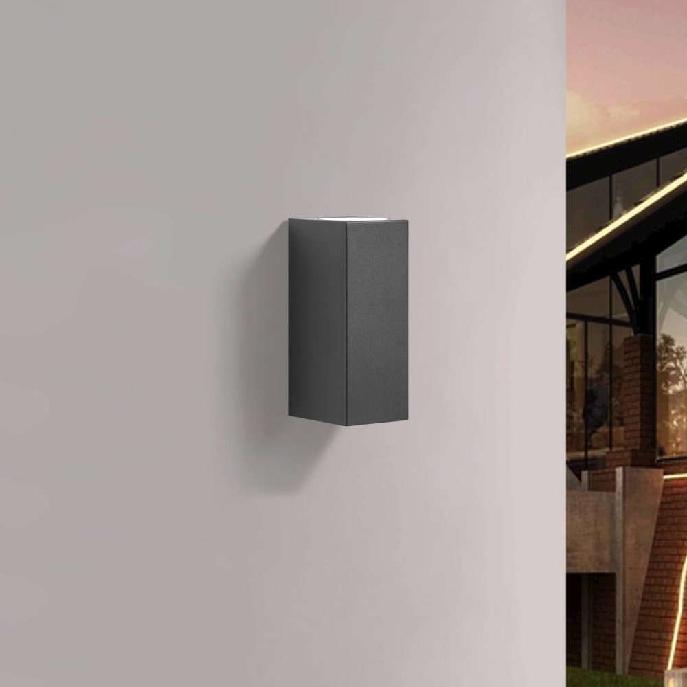 Außenwandleuchte aus Aluminium, schwarz - Maisons Du Monde
