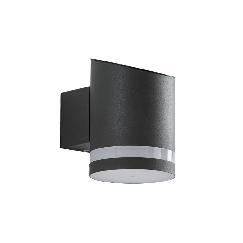 Applique murale solaire en inox noir
