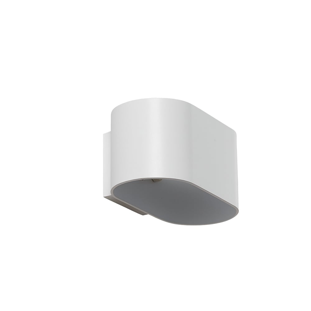 Alpinaluz Wandleuchte mit Lichtaustritt oben und unten, Weiß style modern Weiß Metall