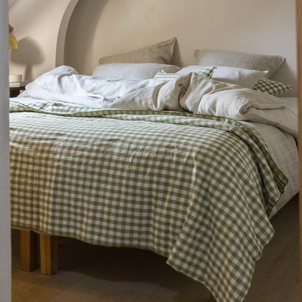 Plaid matelassé en chanvre