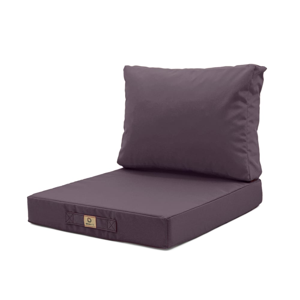 Coussins pour salon de jardin déhoussable 50x60cm Gris carbone