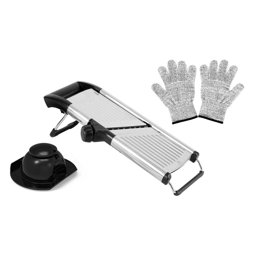 Mandoline professionnelle + gants de protection Mandoline professionnelle + gants de protection