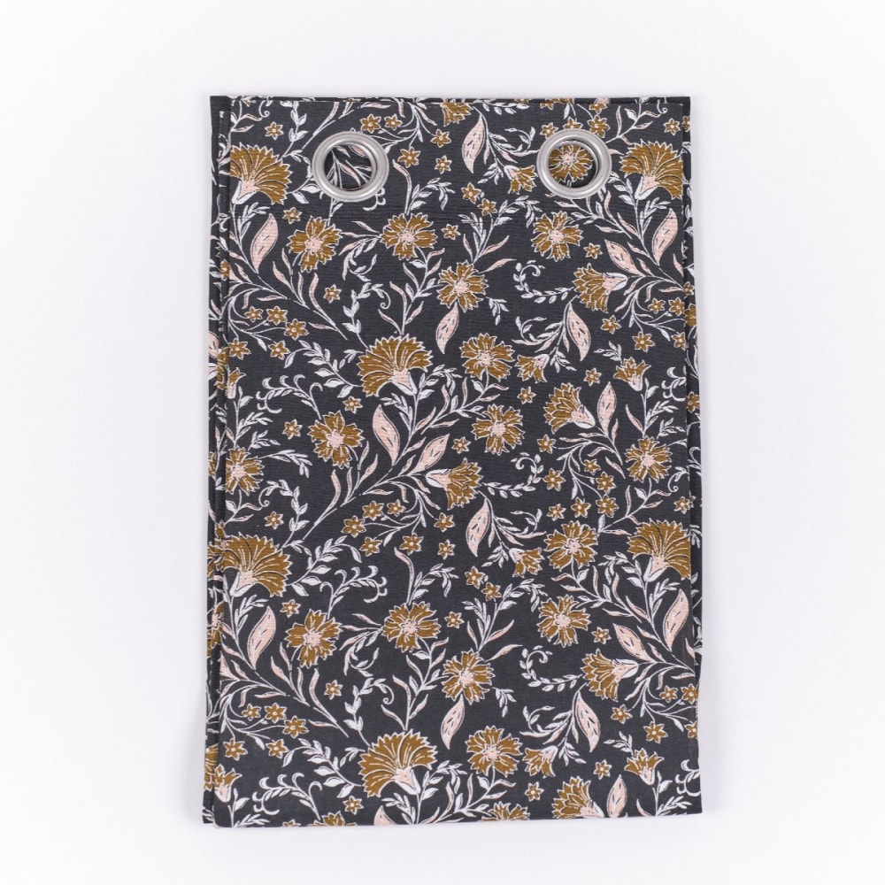 Rideau coton 140x240 cm gris anthracite