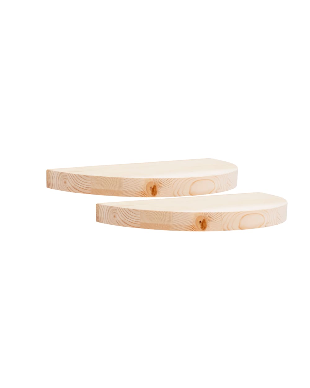 Ensemble 2 tables de chevet flottantes en bois beige 3x40cm