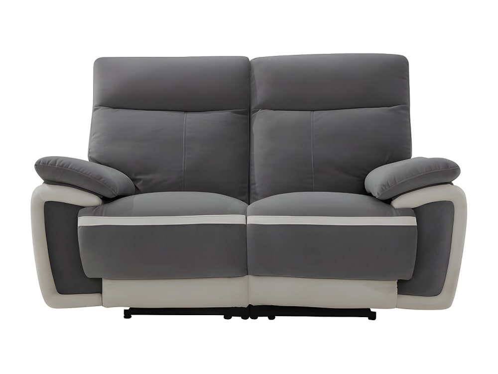 Canapé  velours 2 places gris