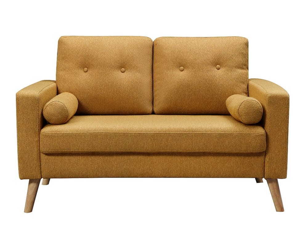 Canapé fixe  2 places jaune