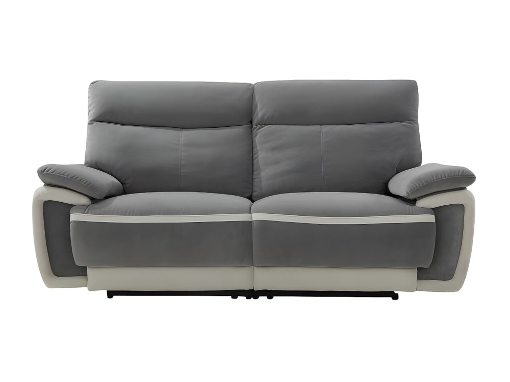 Canapé  velours 3 places gris