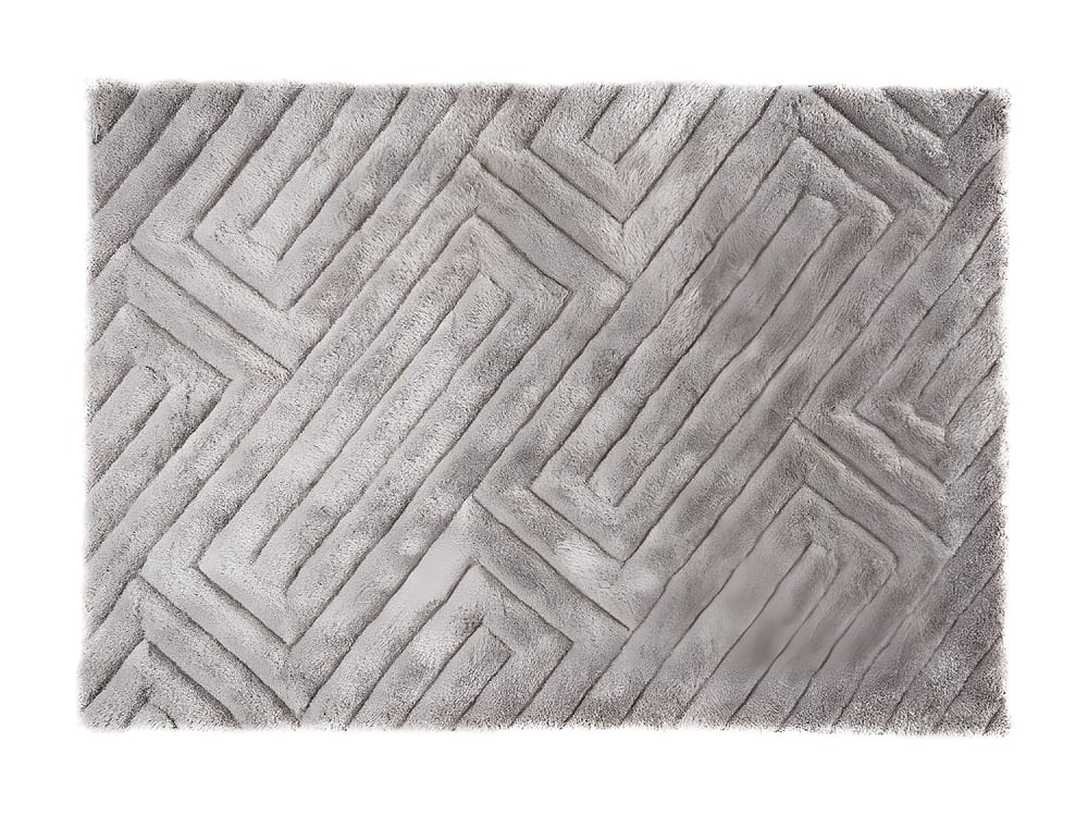 Tapis de salon polyester gris 160x230 cm