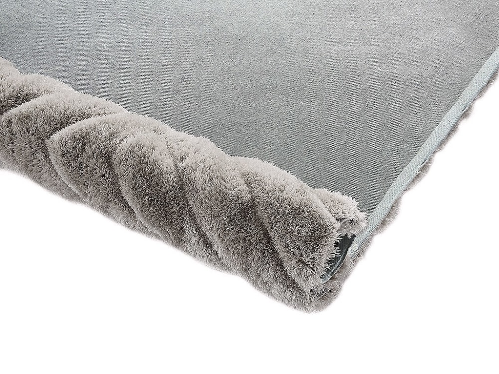 Tapis de salon polyester gris 160x230 cm — vue 4