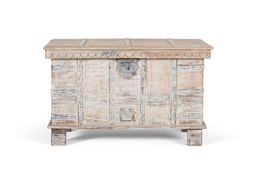 Coffre en bois avec ouverture - haut