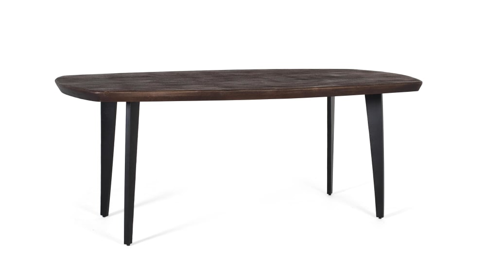 Esstisch aus Mangoholz mit abgerundeten Ecken, 200 cm - Maisons