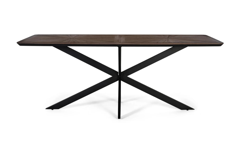 GINER Y COLOMER Esstisch aus recyceltem Teakholz 200 cm Braun