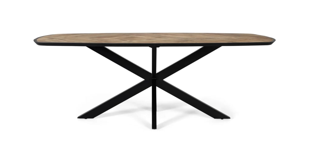 GINER Y COLOMER Esstisch aus Mangoholz mit abgerundeten Ecken 220 cm Braun