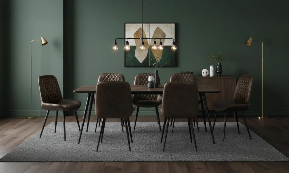 Esstisch mit rechteckiger Teakholzplatte 200 cm - Maisons Du