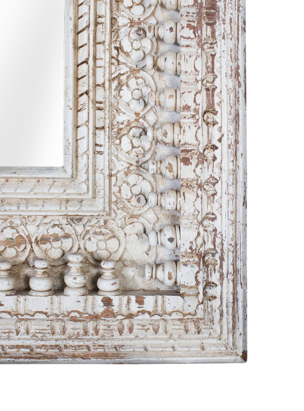 Miroir mural rectangulaire en bois fait main, 130 cm - Maisons du Monde