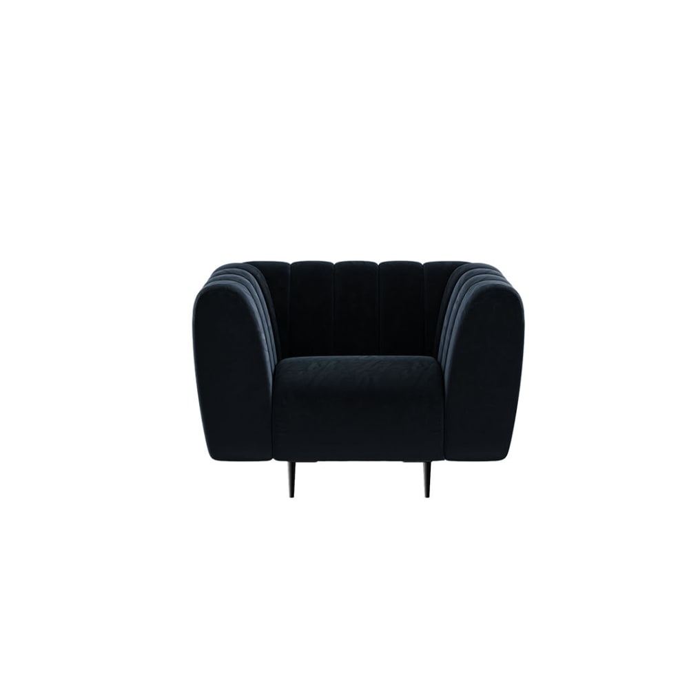 fauteuil bleu marine