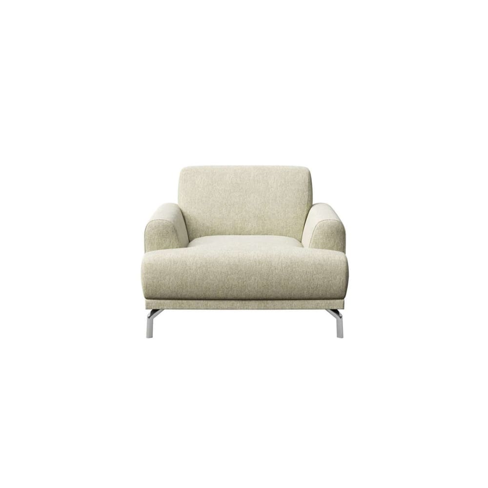 fauteuil en polyester - beige clair