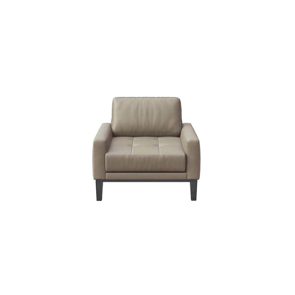 Fauteuil en cuir naturel