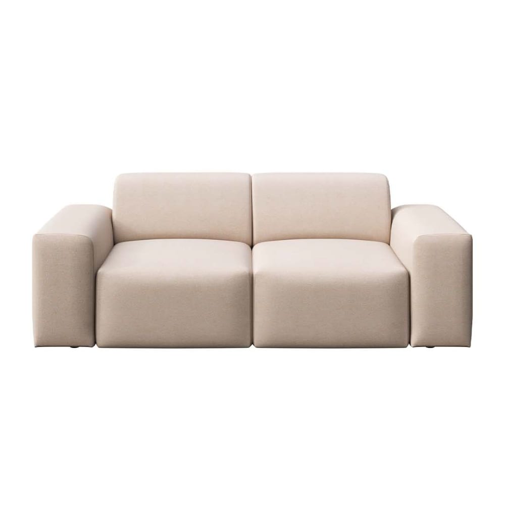 Canapé 2 places en polyester beige