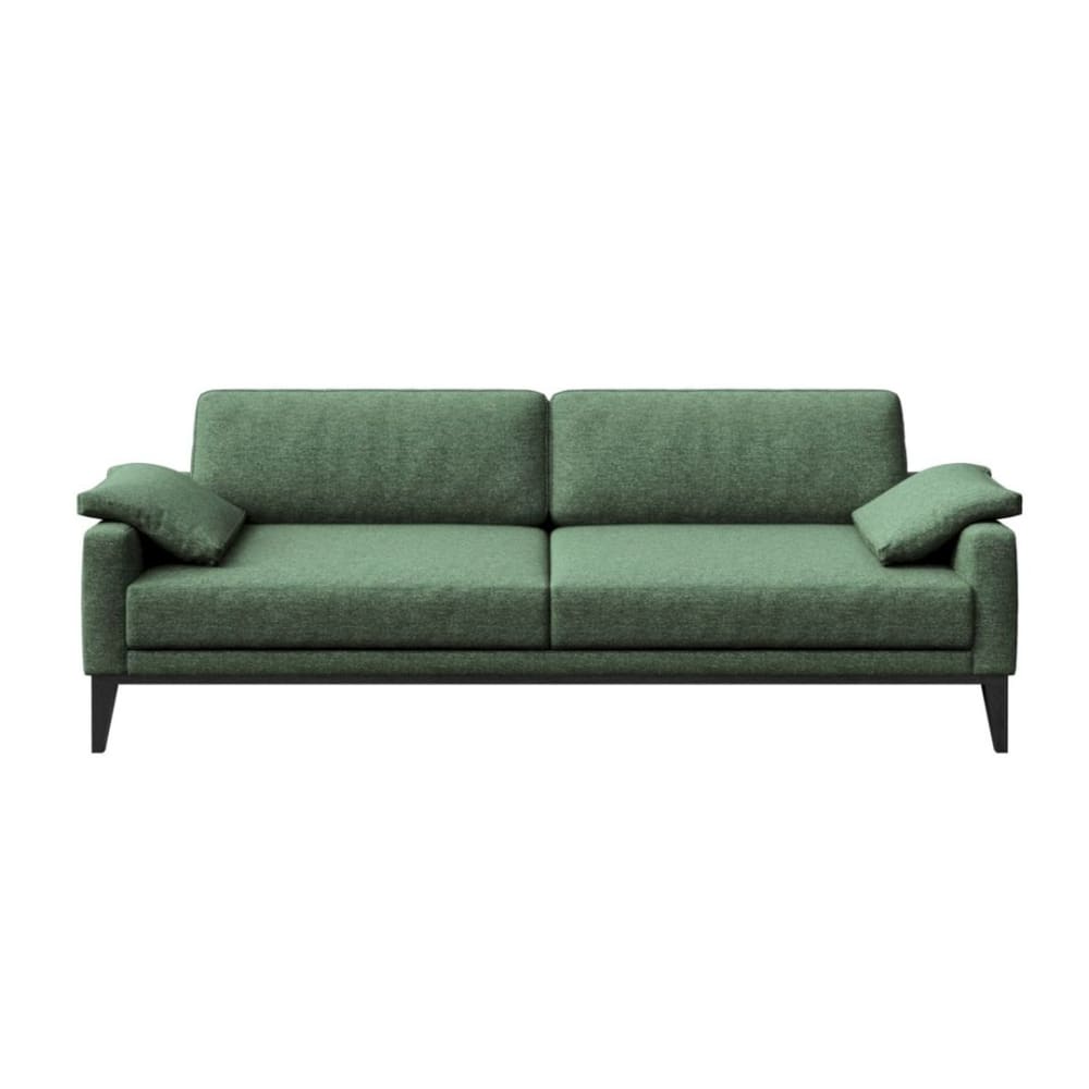 Canapé 3 places en polyester vert foncé