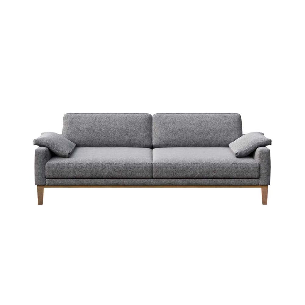 Canapé 3 places en polyester gris foncé