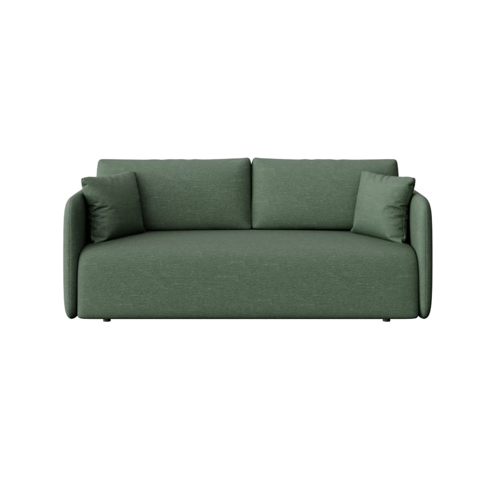 Canapé 3 places convertible en polyester vert