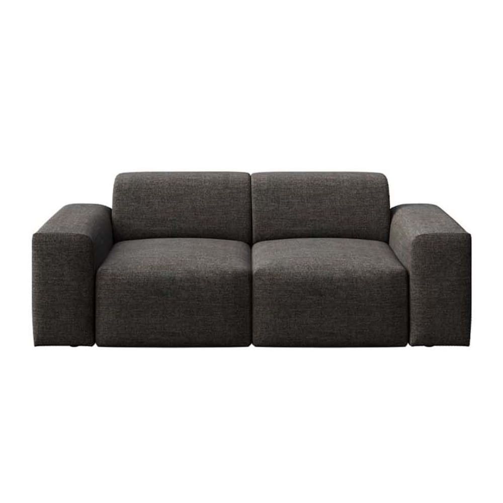 Canapé 2 places en polyester anthracite