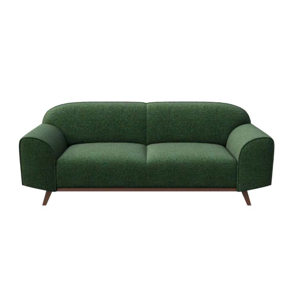 Canapé 2 places en polyester vert foncé