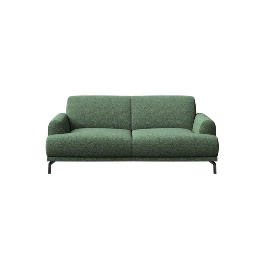 Canapé 2 places en polyester vert foncé