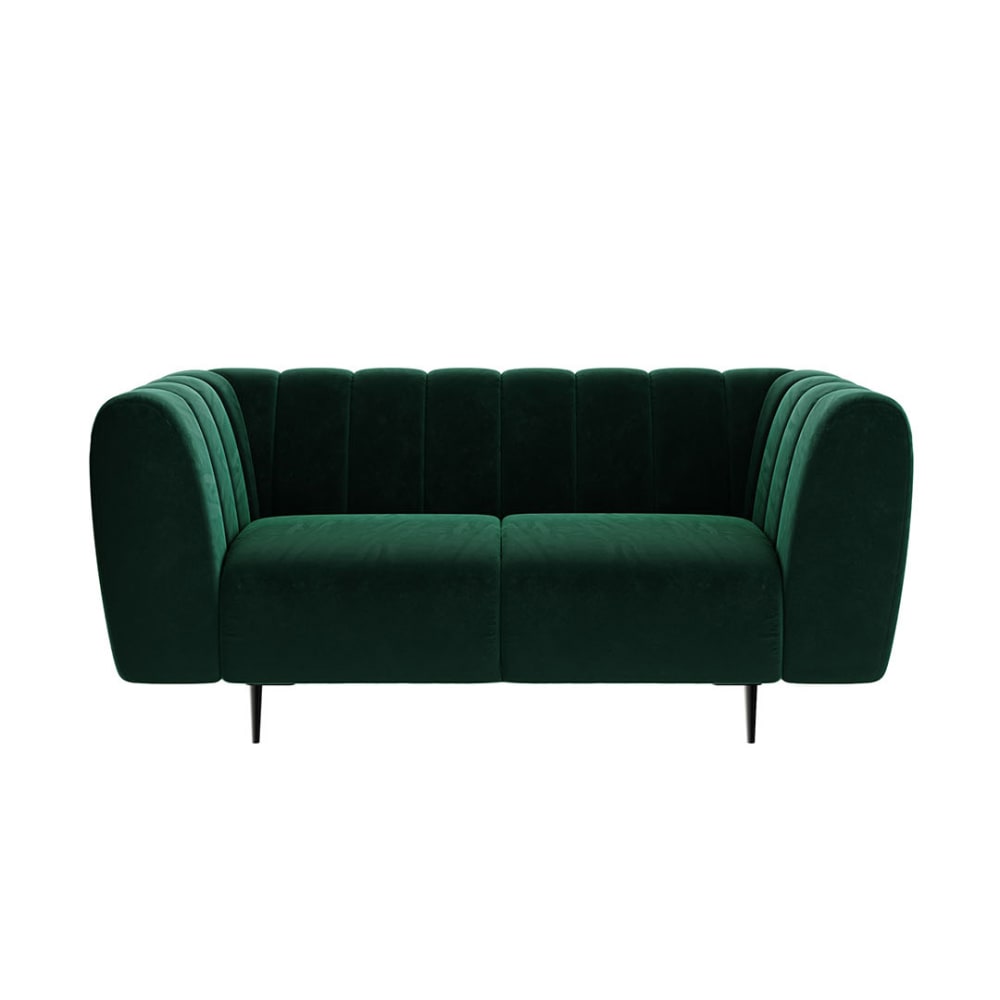 Canapé 2 places vert profond