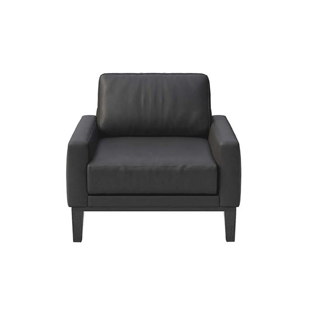 fauteuil en cuir naturel