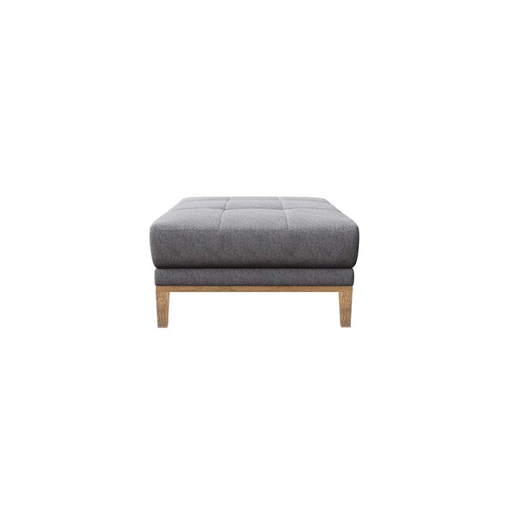 pouf en polyester gris