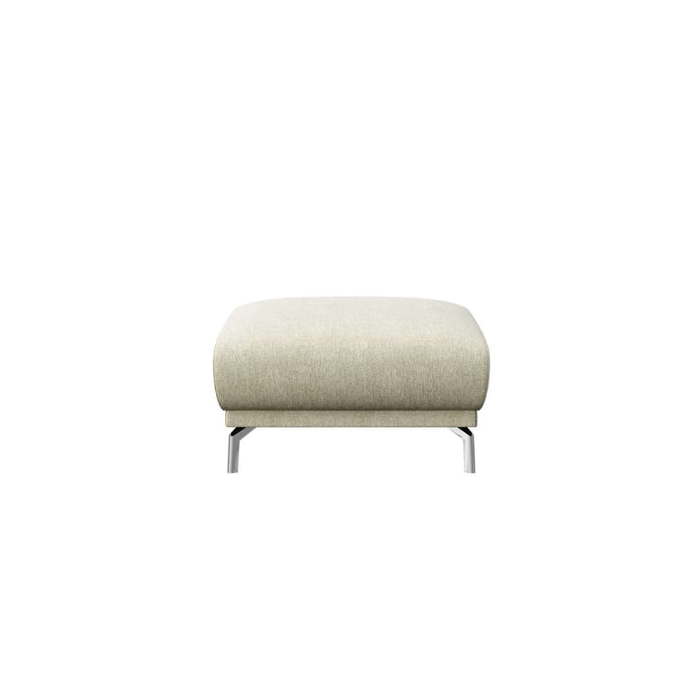 Pouf en polyester beige - clair